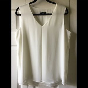 White Karl Lagerfeld sleeveless blouse